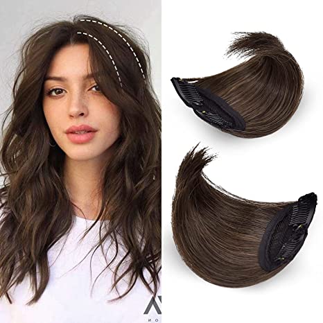 [2-Pack] 5" Hair Topper, Clip in Short Thick Hairpieces to Add Extra Hair Volume