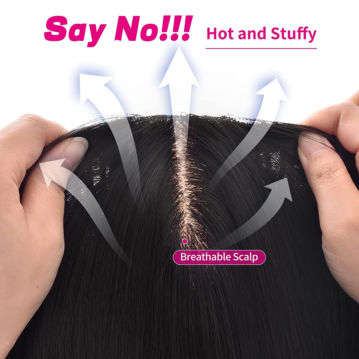 REECHO Synthetic Short Bob Wigs, Straight wigs Natural hairline Closure Wigs Pre Plucked with Natural Baby Hair
