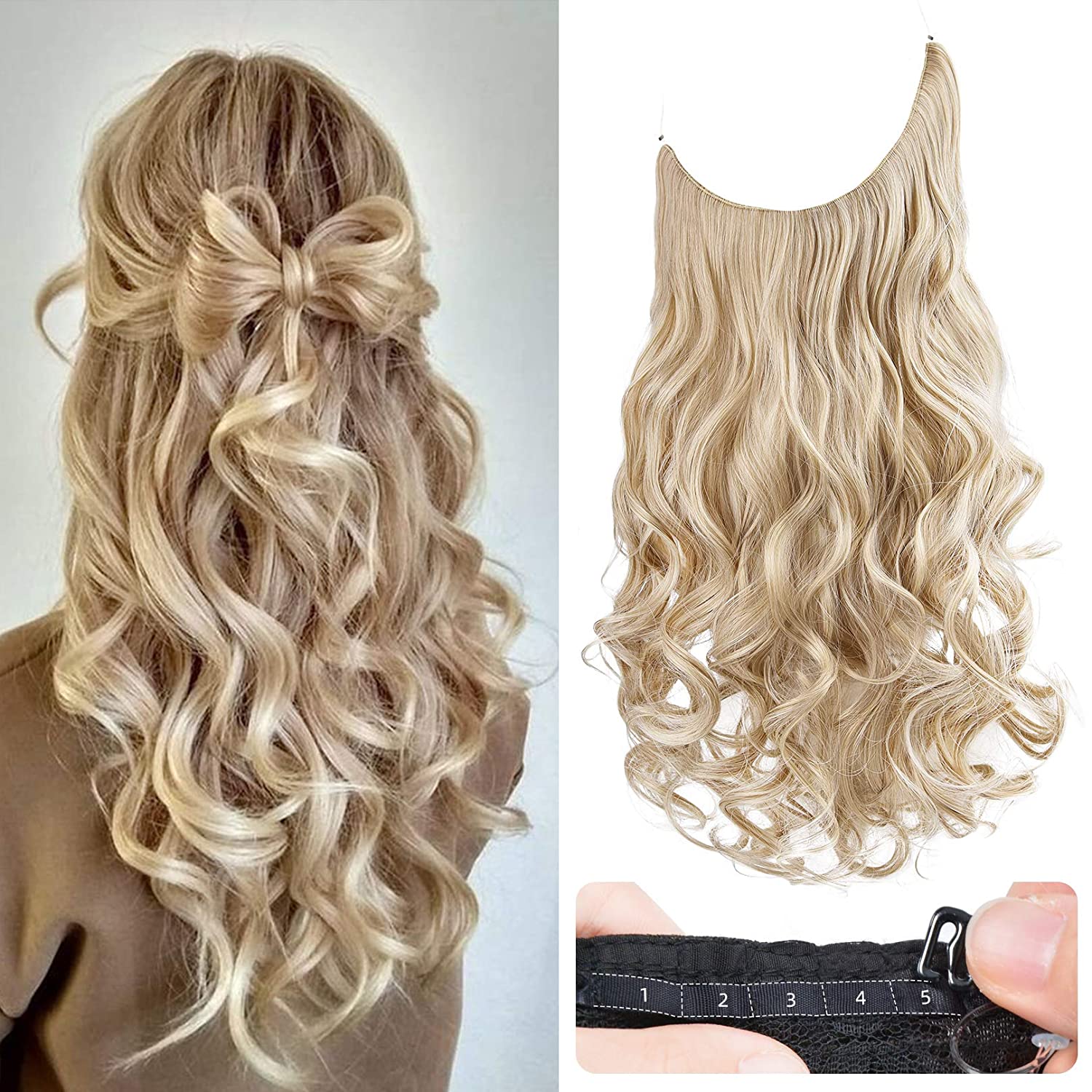 Curly hair extensions headband best sale