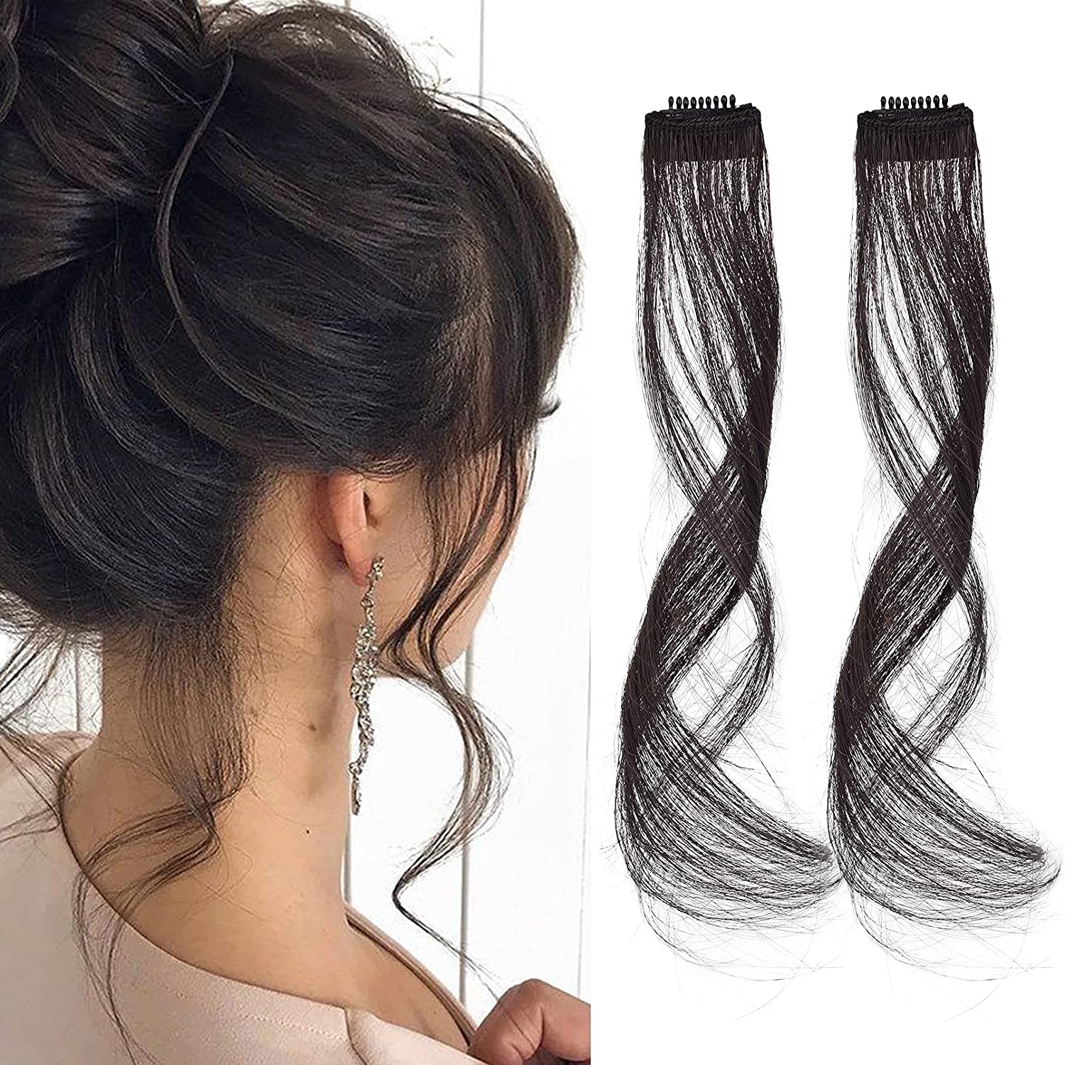 Clip in bangs with ponytail best sale