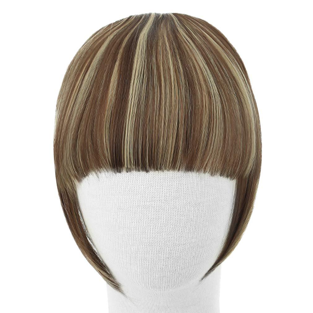 REECHO Fashion Full Length Synthetic 1 Piece Layered Clip in Hair Bangs - REECHO Hair